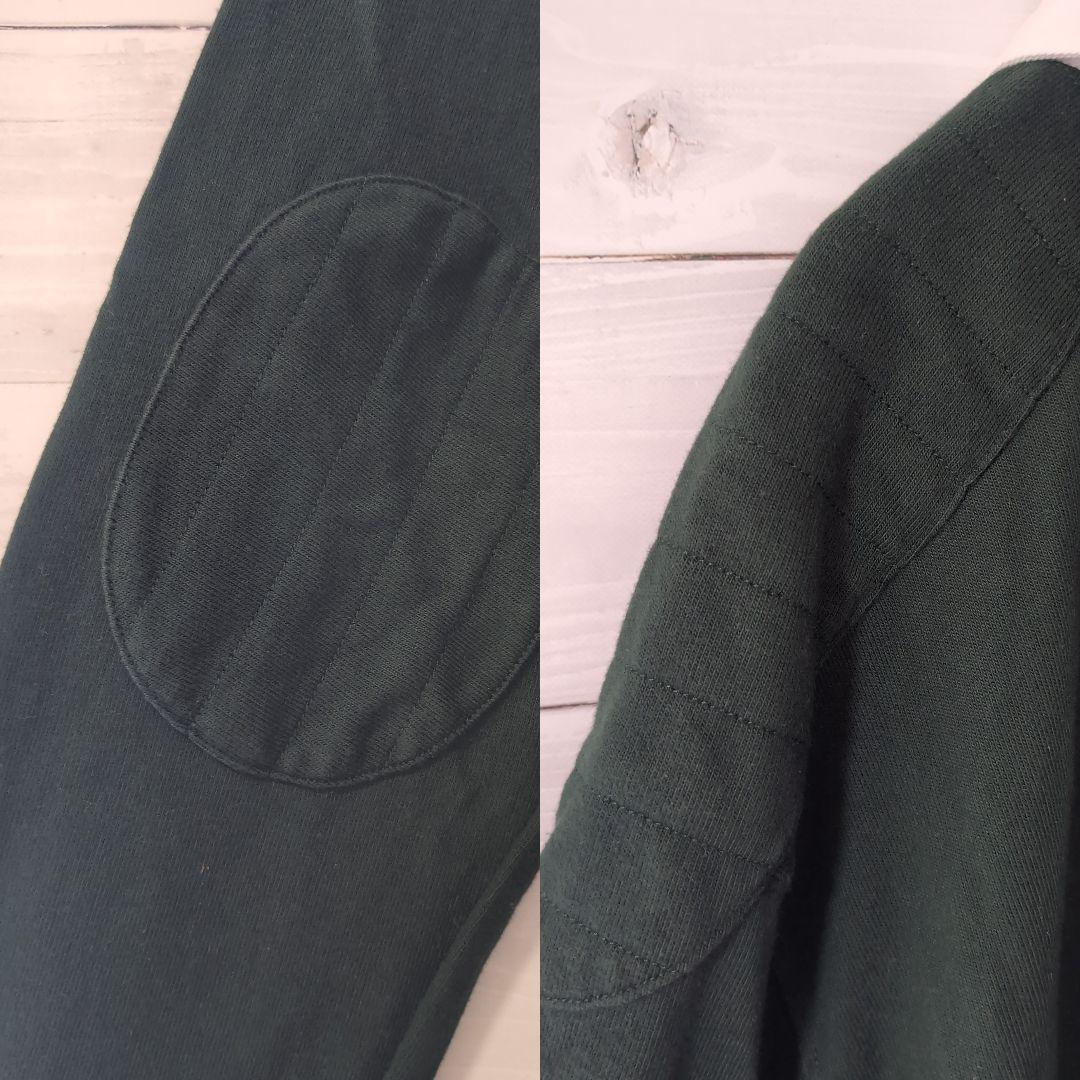 【美品】90Ｓ古着Poloポロラルフローレンラガーシャツ長袖グリーン2XL