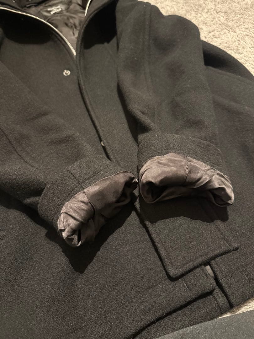 CABANE de ZUCCa ワイヤー入りフーデットウールジャケットy2k