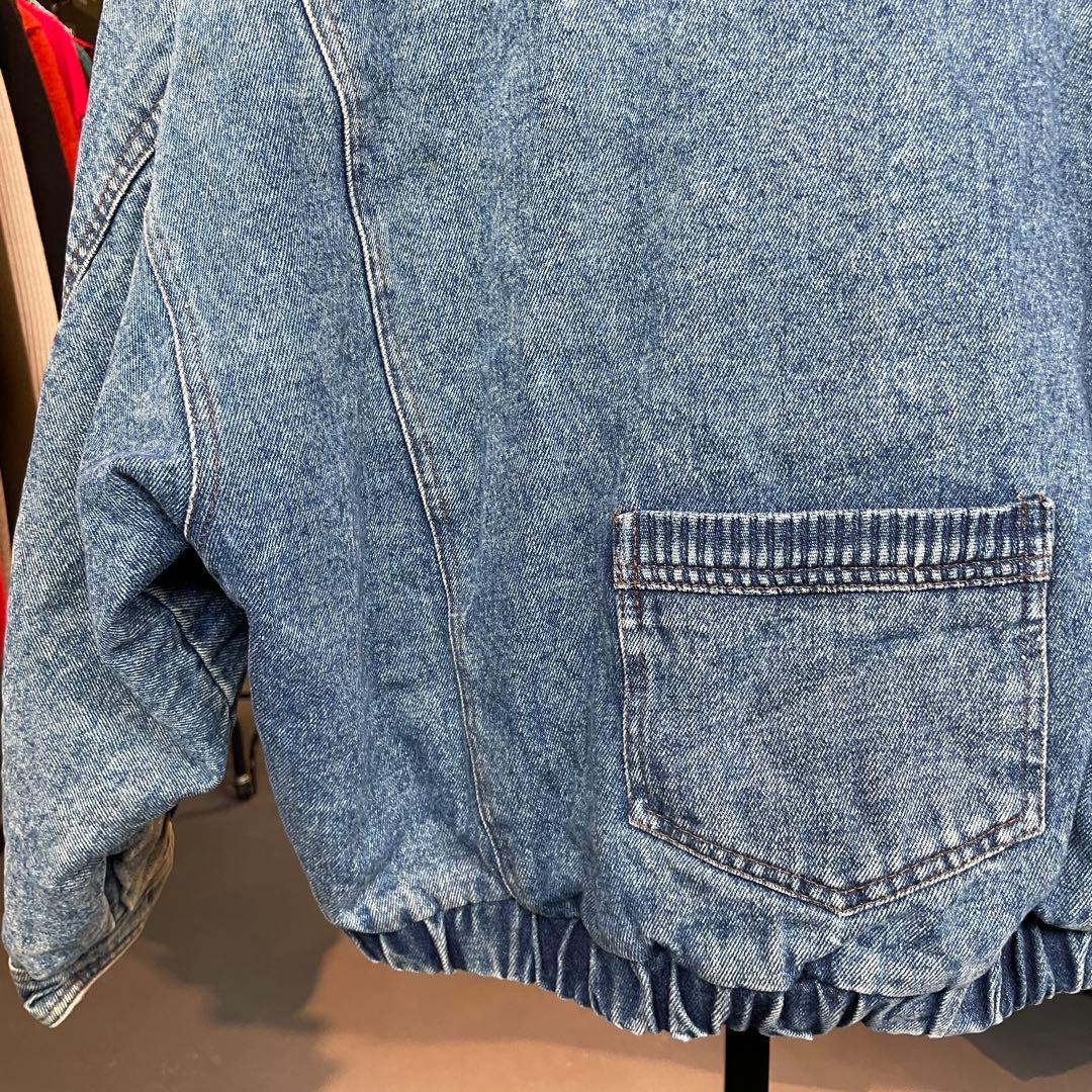 90s デニムブルゾン 短丈 ショート丈 デニムジャケット 古着