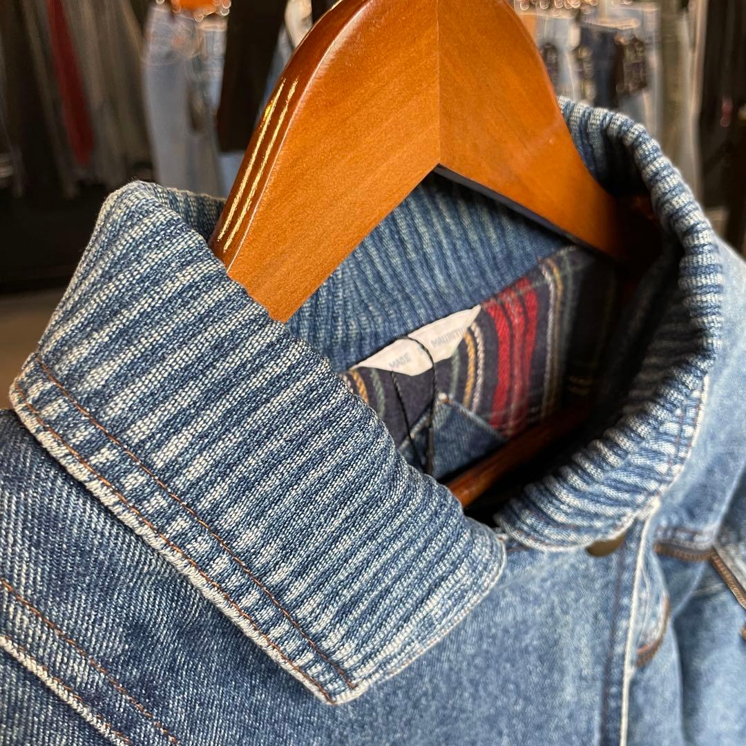 90s デニムブルゾン 短丈 ショート丈 デニムジャケット 古着