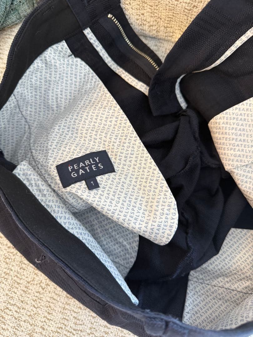 |パーリーゲイツ ショートパンツ ネイビー チェック織生地 レディース 1