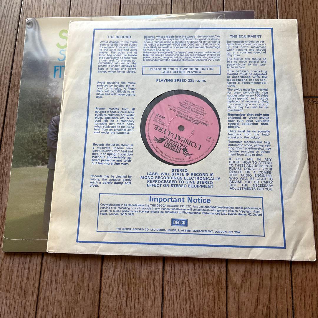 ショスタコーヴィチ:弦楽四重奏曲 第5•6番/フィッツウィリアムSQ1978年欧