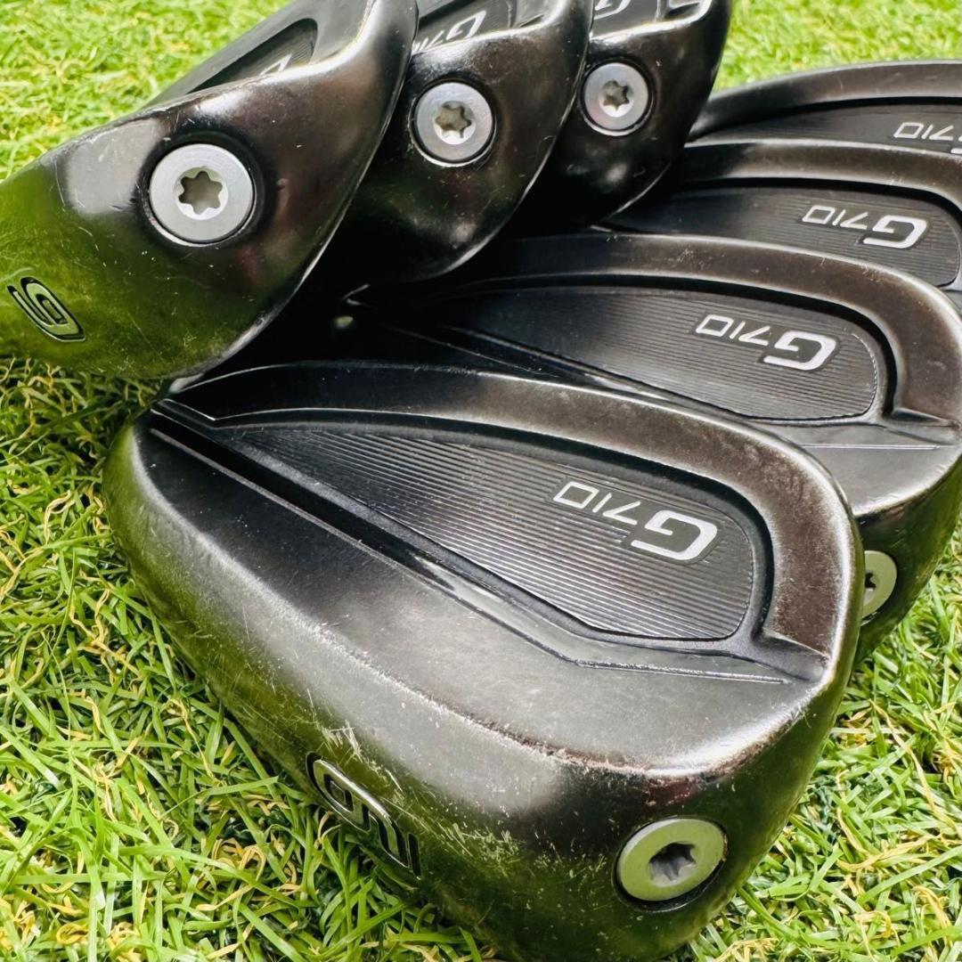 【良品】大人気モデル ピン G710 メンズアイアンセット 7本 スチール S