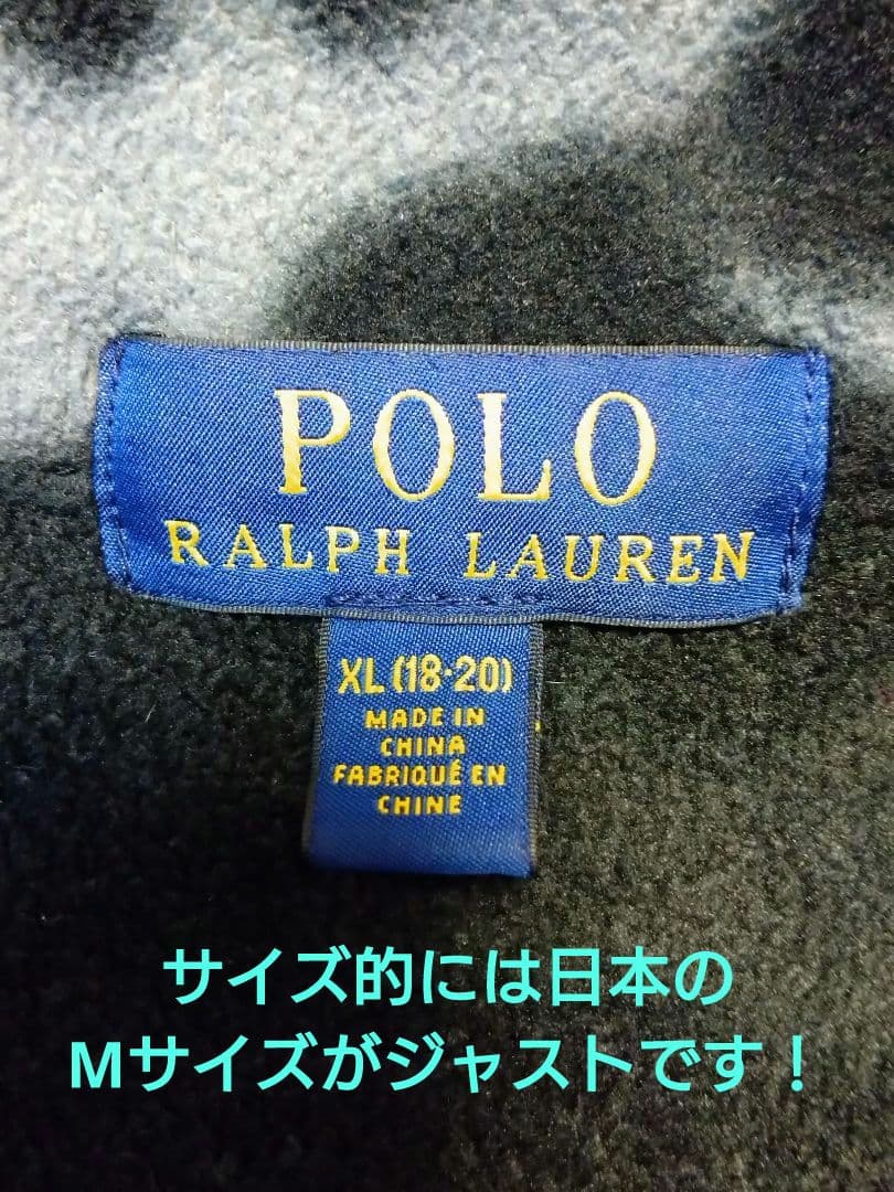 ダーク系カモフラがカッコいい☆軽暖で冬ゴルフやスポーツに大活躍！ポロ フリースM