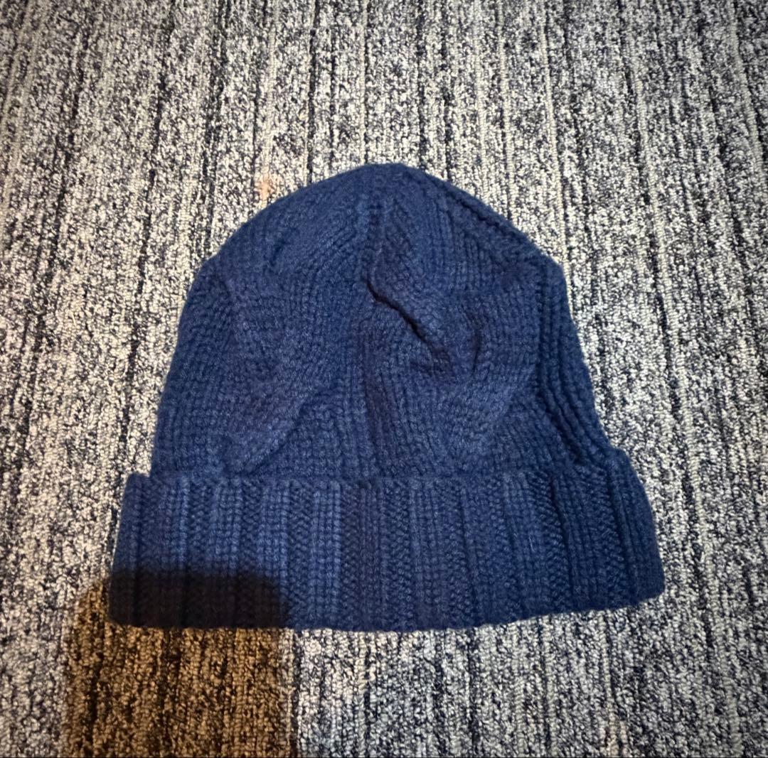 Loro Piana ロロピアーナ ニット帽 BABYCASHMERE ネイビー