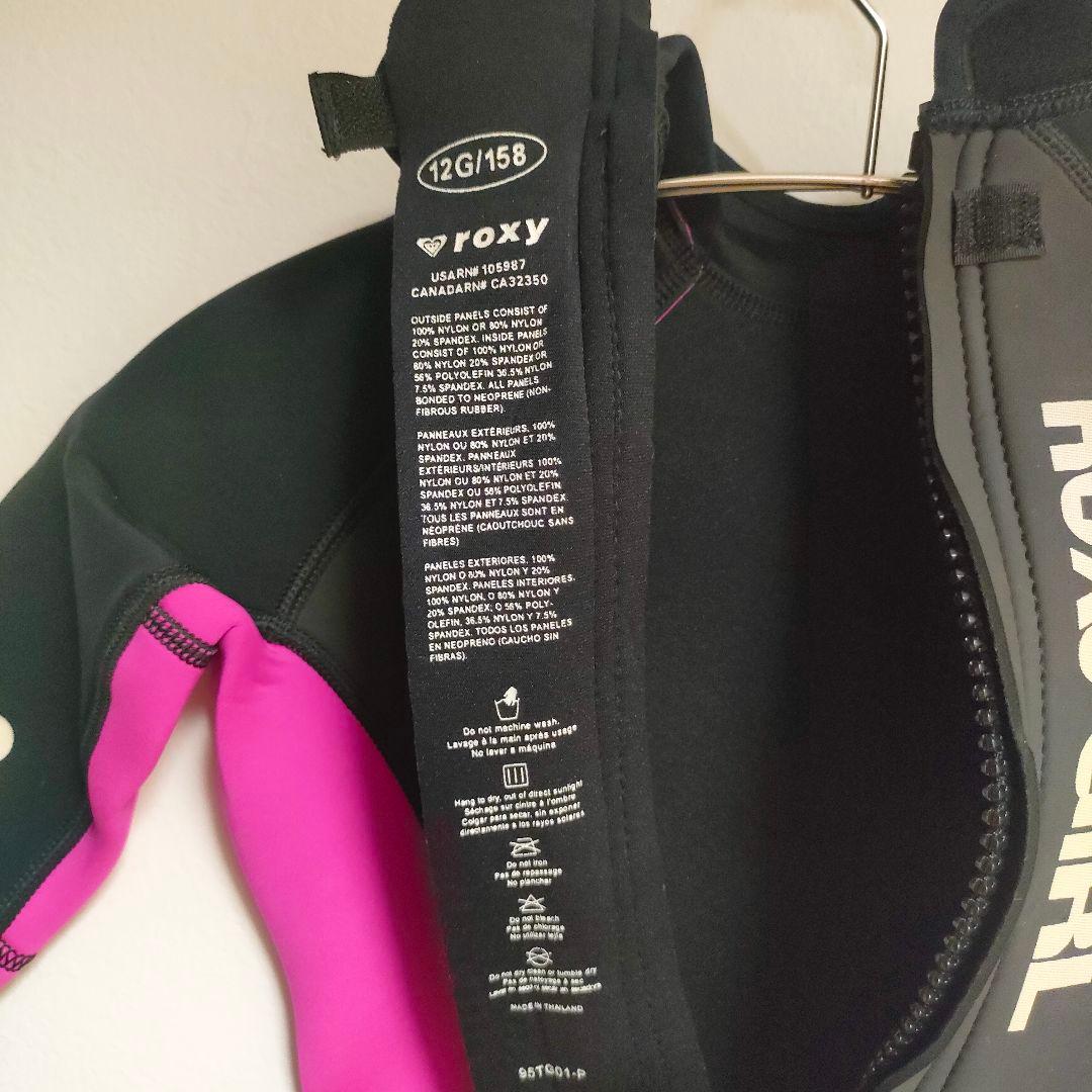ROXY GIRL スプリング　ウェットスーツ ピンク/ブラック