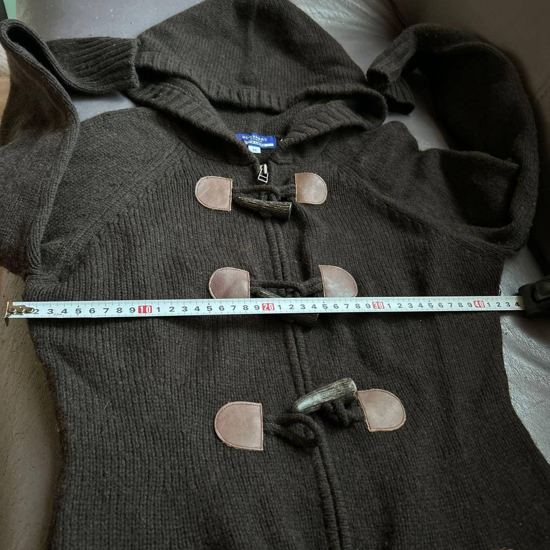 バーバリーブルーレーベル　ダッフルカーディガン