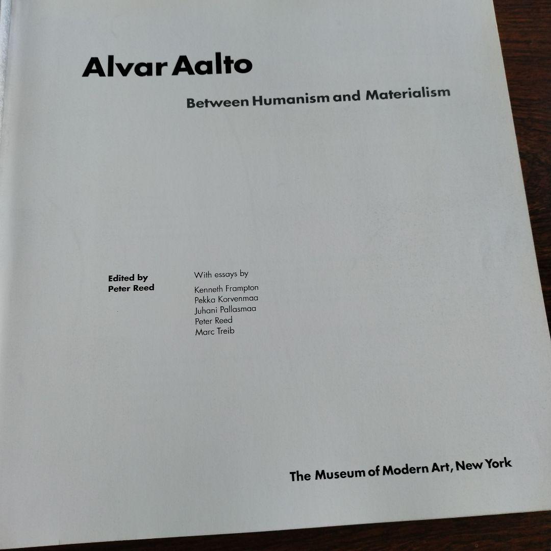 MoMA アルヴァ・アールト展（1998年)　図録 　英語版