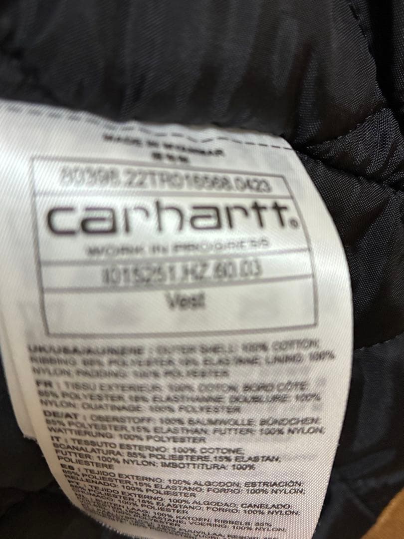 carhartt Mサイズ ベスト