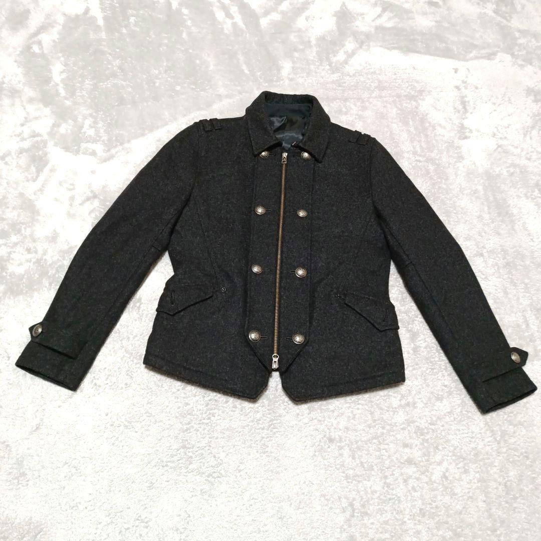 PPFMナポレオンジャケットLサイズ黒メンズ銀ボタン秋冬アウター