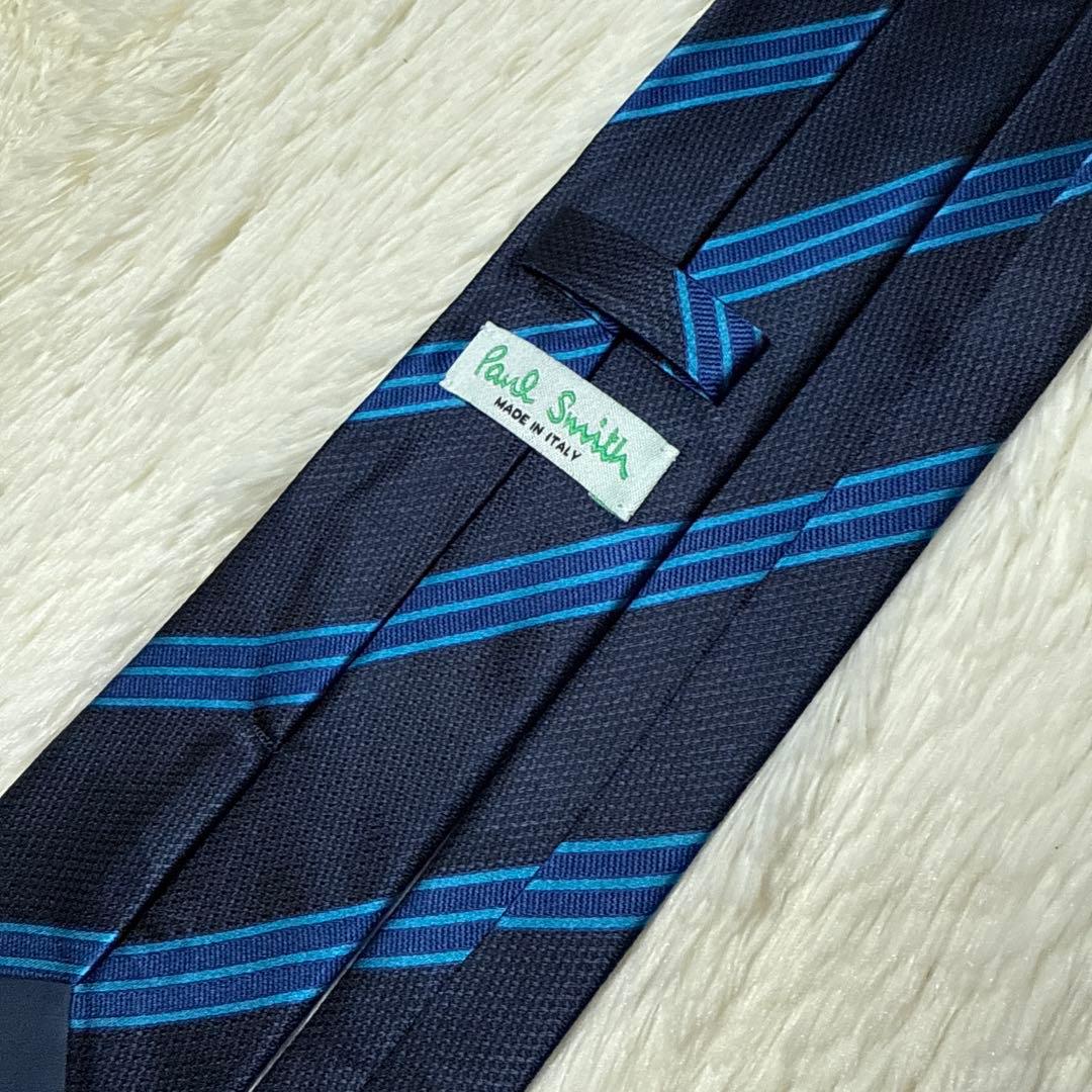 【Apple君 】Paul Smith ネクタイ　高級シルク　レジメンタル