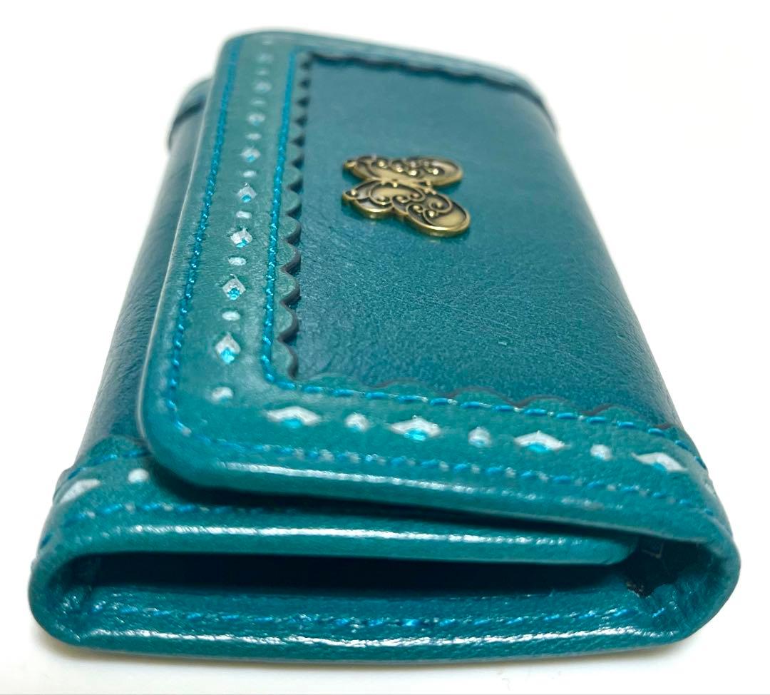 【新品未使用】ANNA SUI 財布 キーケース 鍵 アーバン ターコイズブルー