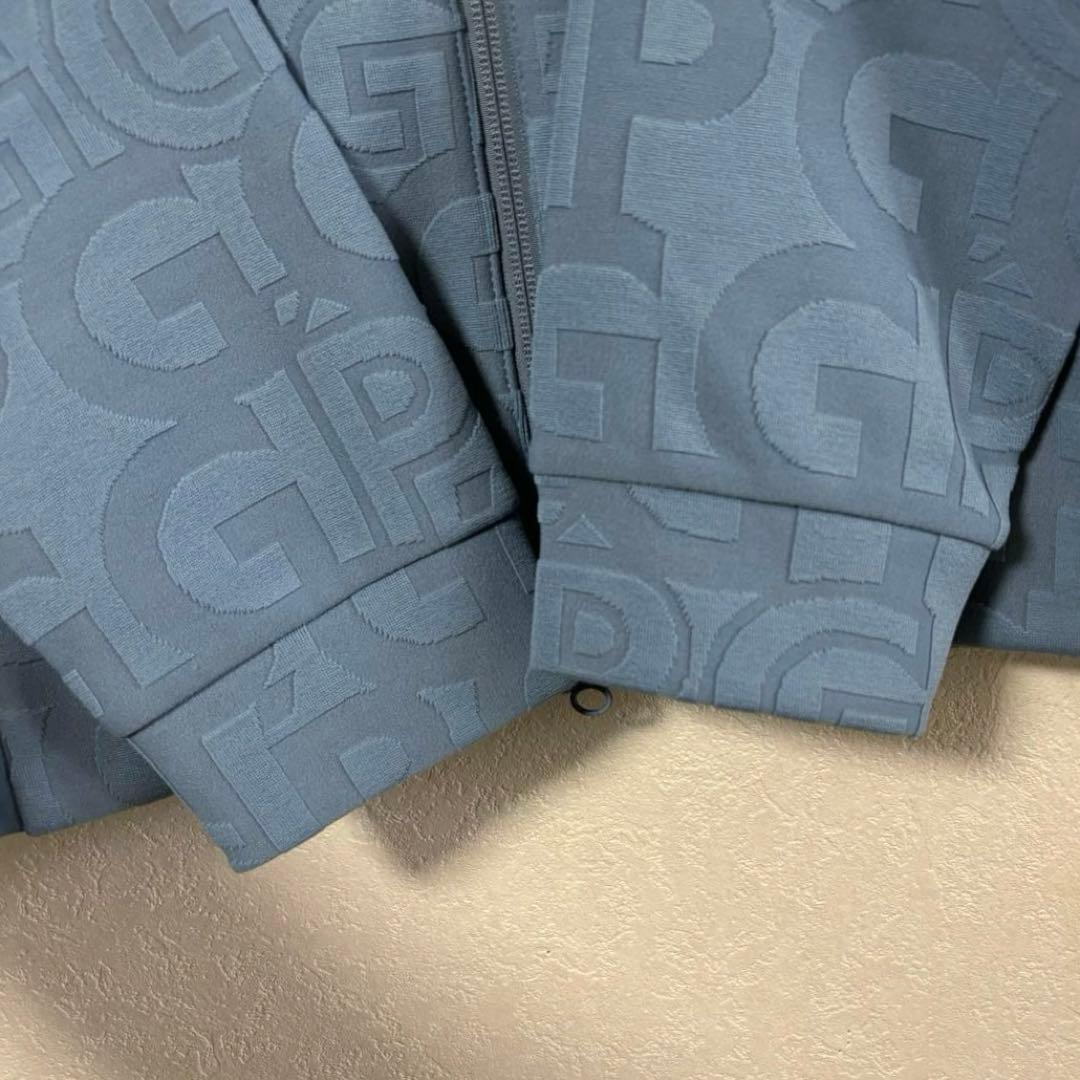 PGG ピージージー ジャカードスムースボンディング　ジップパーカー　L