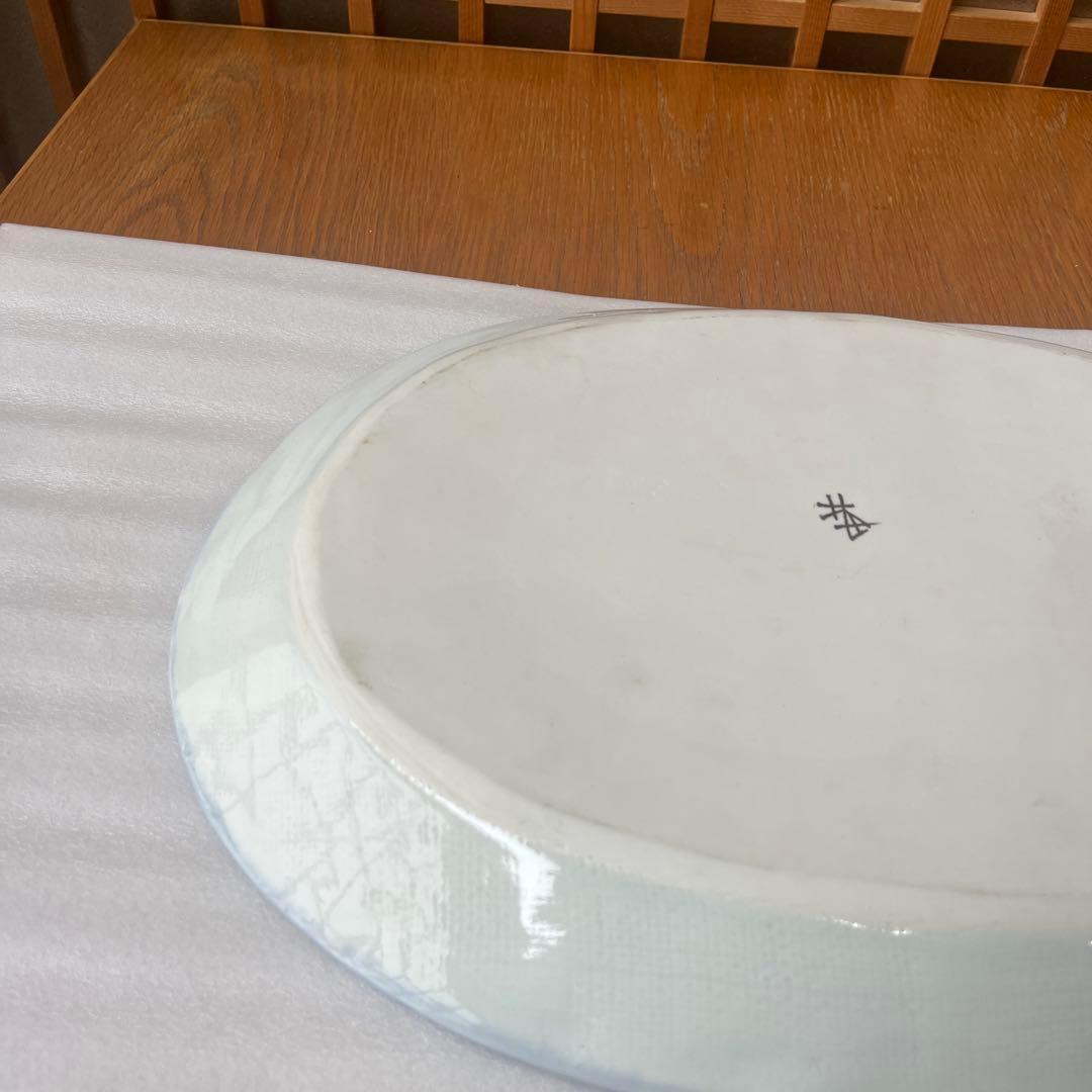 砥部焼　梅山窯　楕円大皿✖️1点