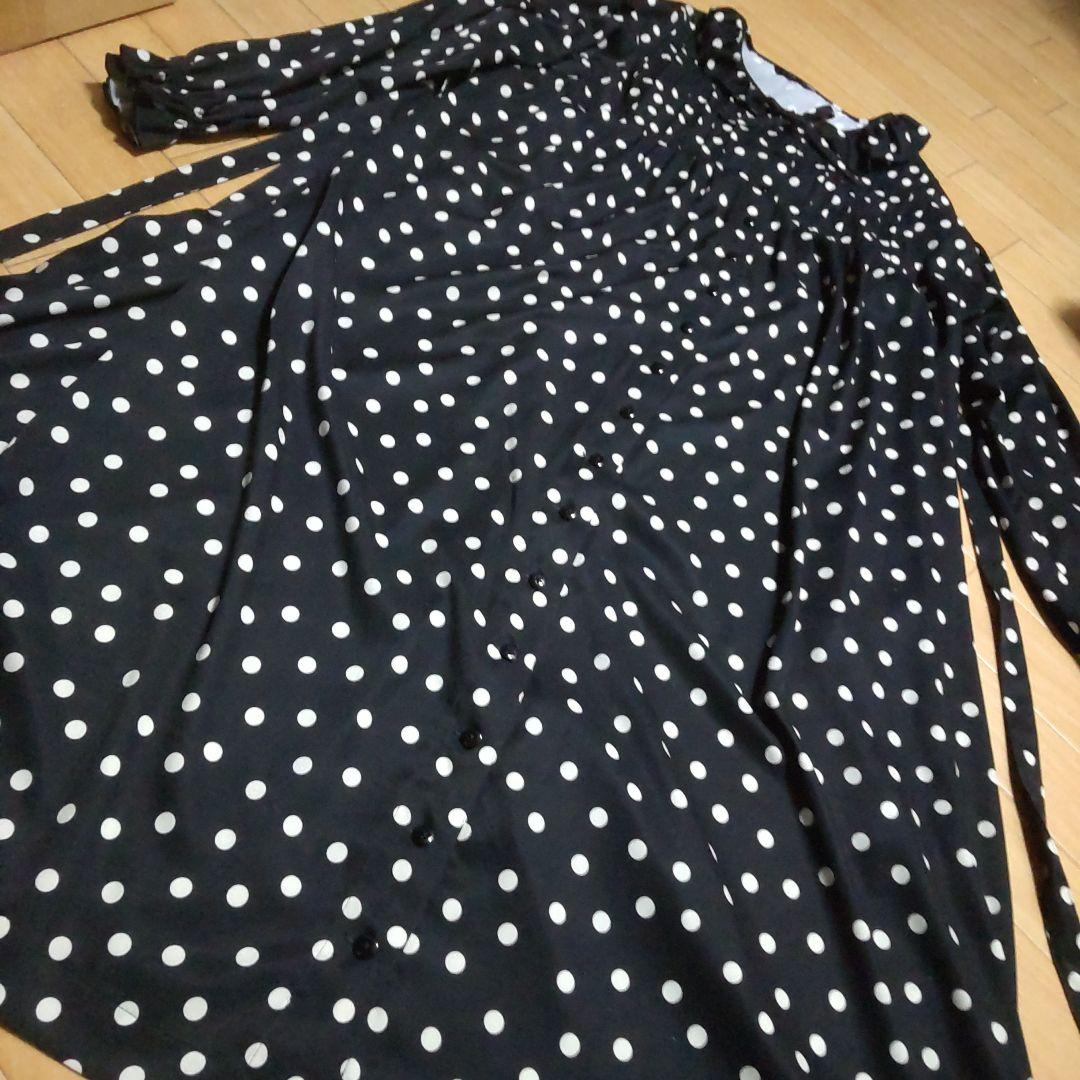 試着のみピンクハウスドットポリエステルワンピース　2025