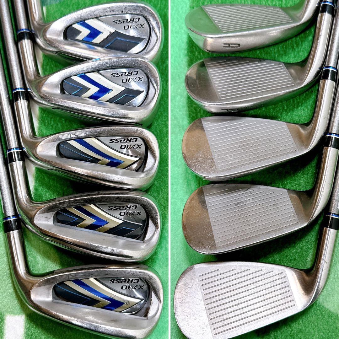 【ぶっ飛び系】XXIO CROSS フレックスS 5本 メンズ　ゴルフ アイアン