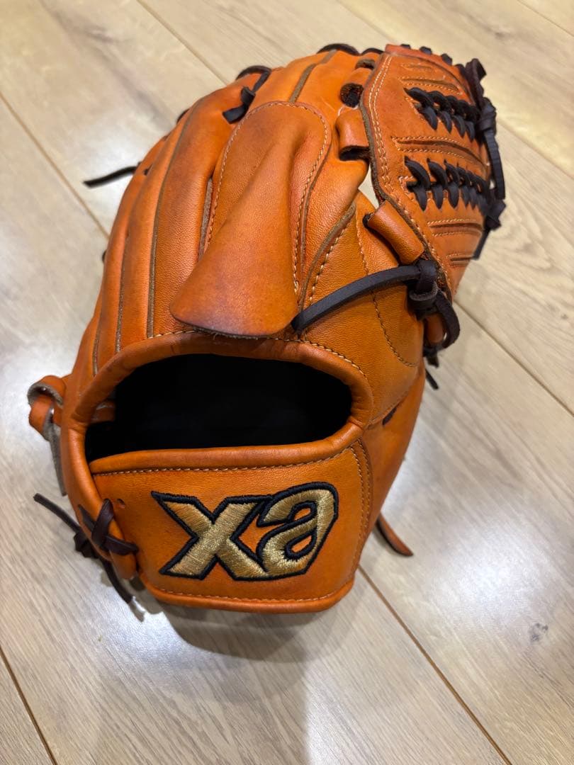 ザナックス一般投手グローブ！直刺繍モデル！美品良品！