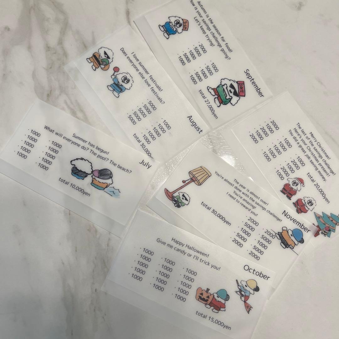 RKR★savingchallengeリフィル★A6サイズ