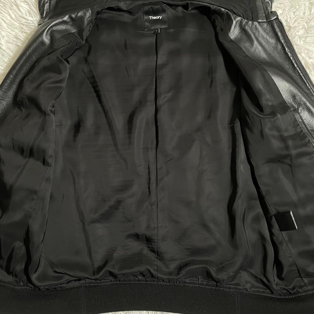 セオリー レザージャケット フーディー パーカー ラムレザー