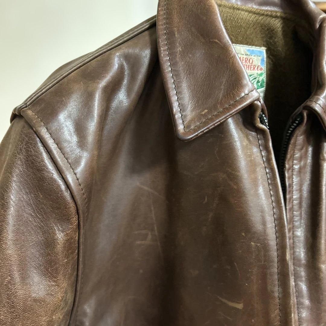 エアロレザー　ハイウェイマン　レザージャケット　38 　美品
