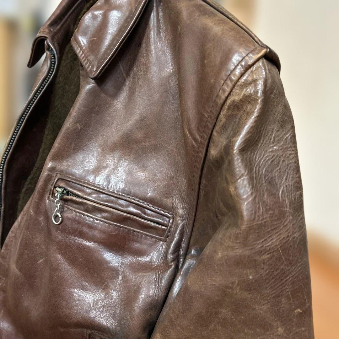 エアロレザー　ハイウェイマン　レザージャケット　38 　美品