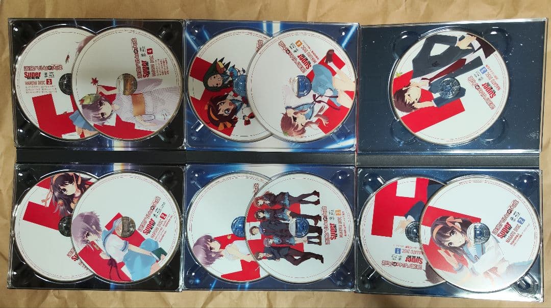 中古　涼宮ハルヒの大成-Super Blu-ray BOX　視聴確認済み