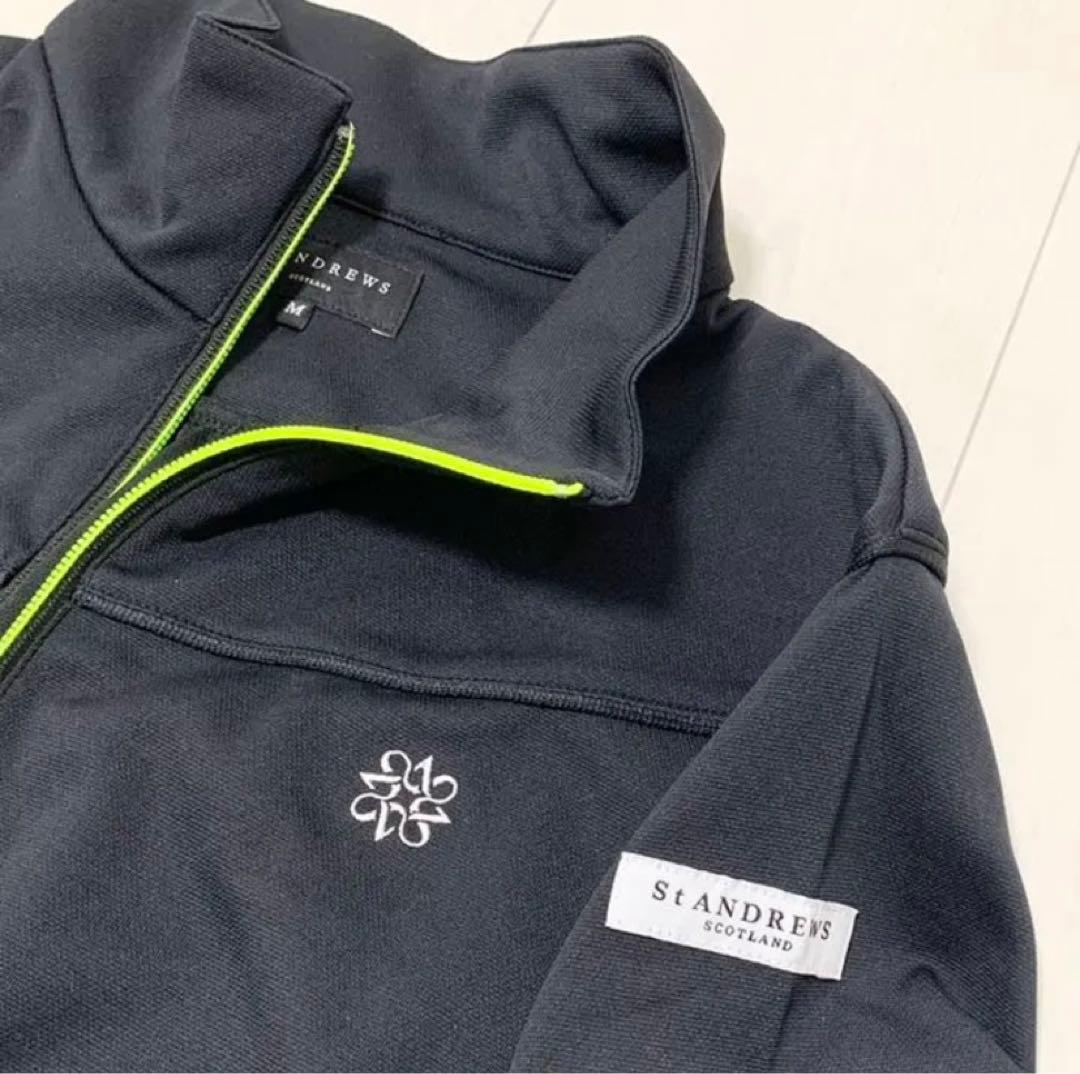 セントアンドリュース ジップ ジャケット ブラック 黒 S 新品