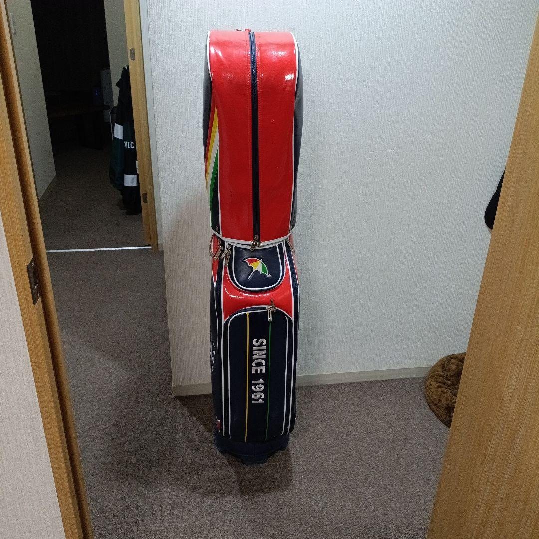 アーノルドパーマーキャディバッグ ネイビー/レッド♥美品♥送料無料♪　人気モデル