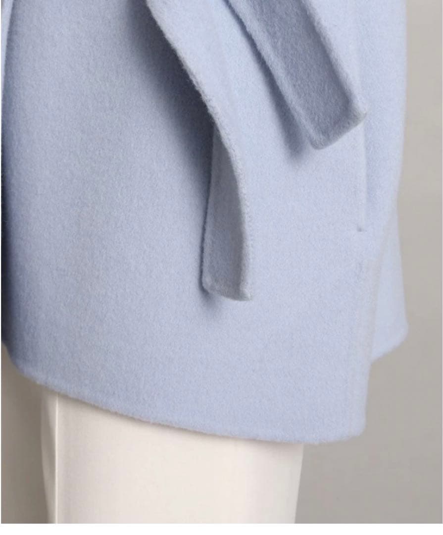 COUP DE CHANCE リバー仕立てミドル丈コート