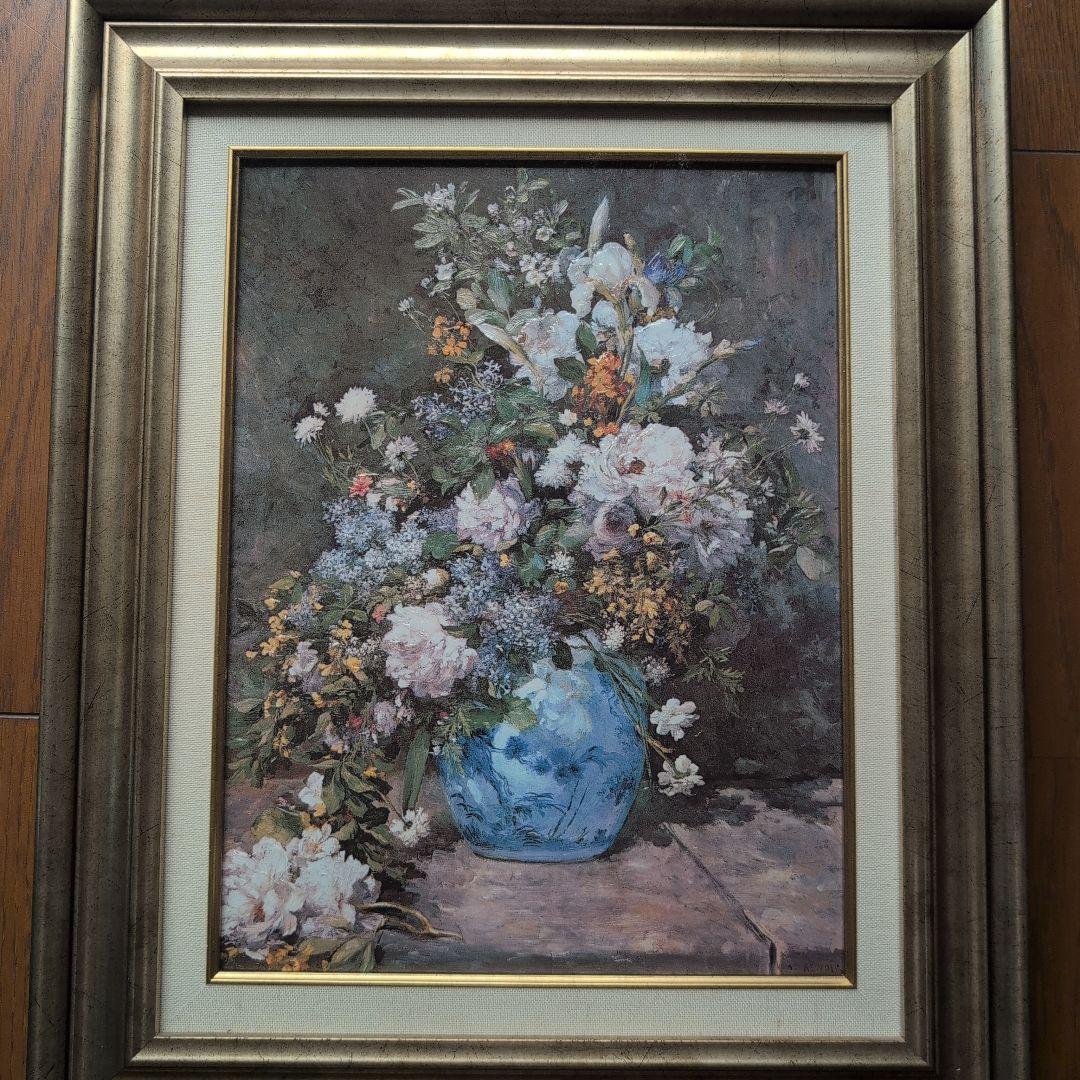 A. RENOIR 花瓶に生けた花 絵画