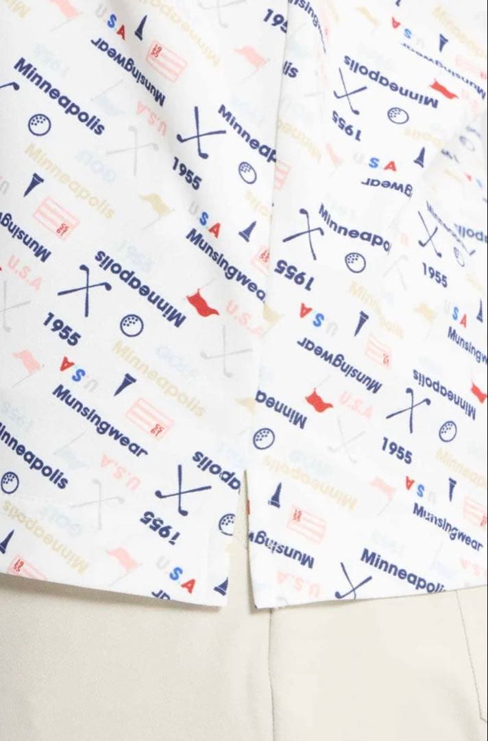 2026★未使用★長袖★MUNSINGWEAR★ハーフジップ★M★白★