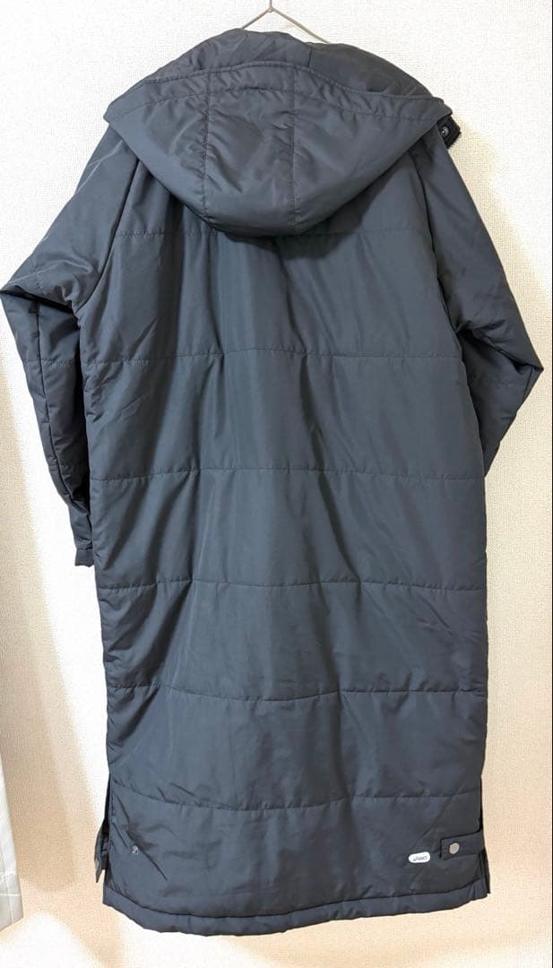 中西acics ベンチコートロング ER019X フード付き