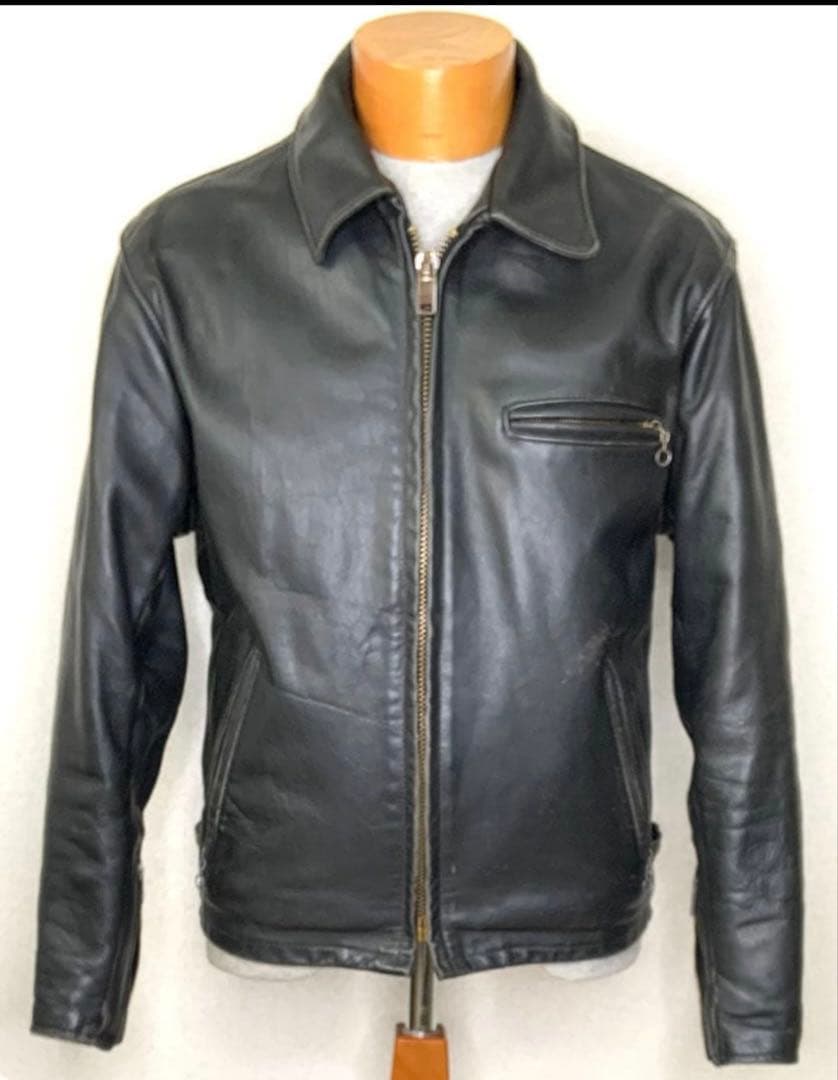 s*a様 ④schott【40】643米国製◇牛革ジャン ハーレーgpz