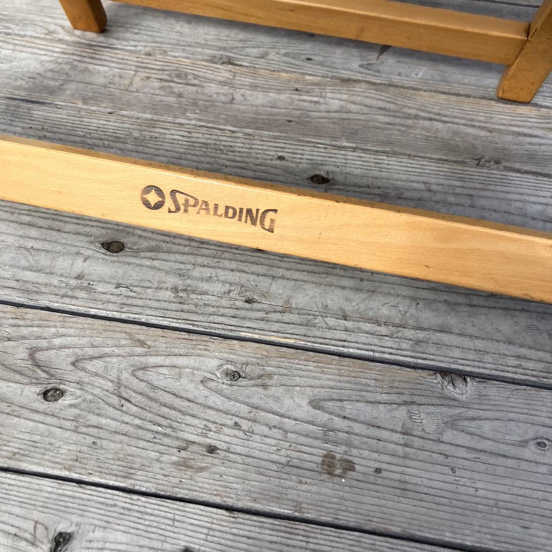 昭和レトロ スポルディング 木製フォールディングスツール 折りたたみ式 チェア