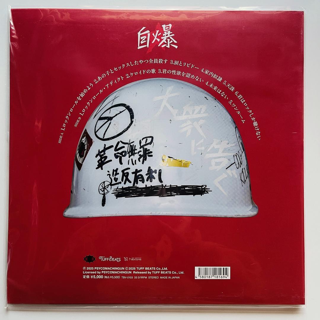 新品 レコード 貴重 ZIBAKU 自爆 大衆に告ぐ