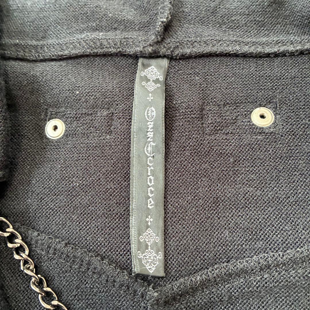 Ozz Croc オッズクローチェ　ワンピース　フード　ネックレス　パーカー　黒