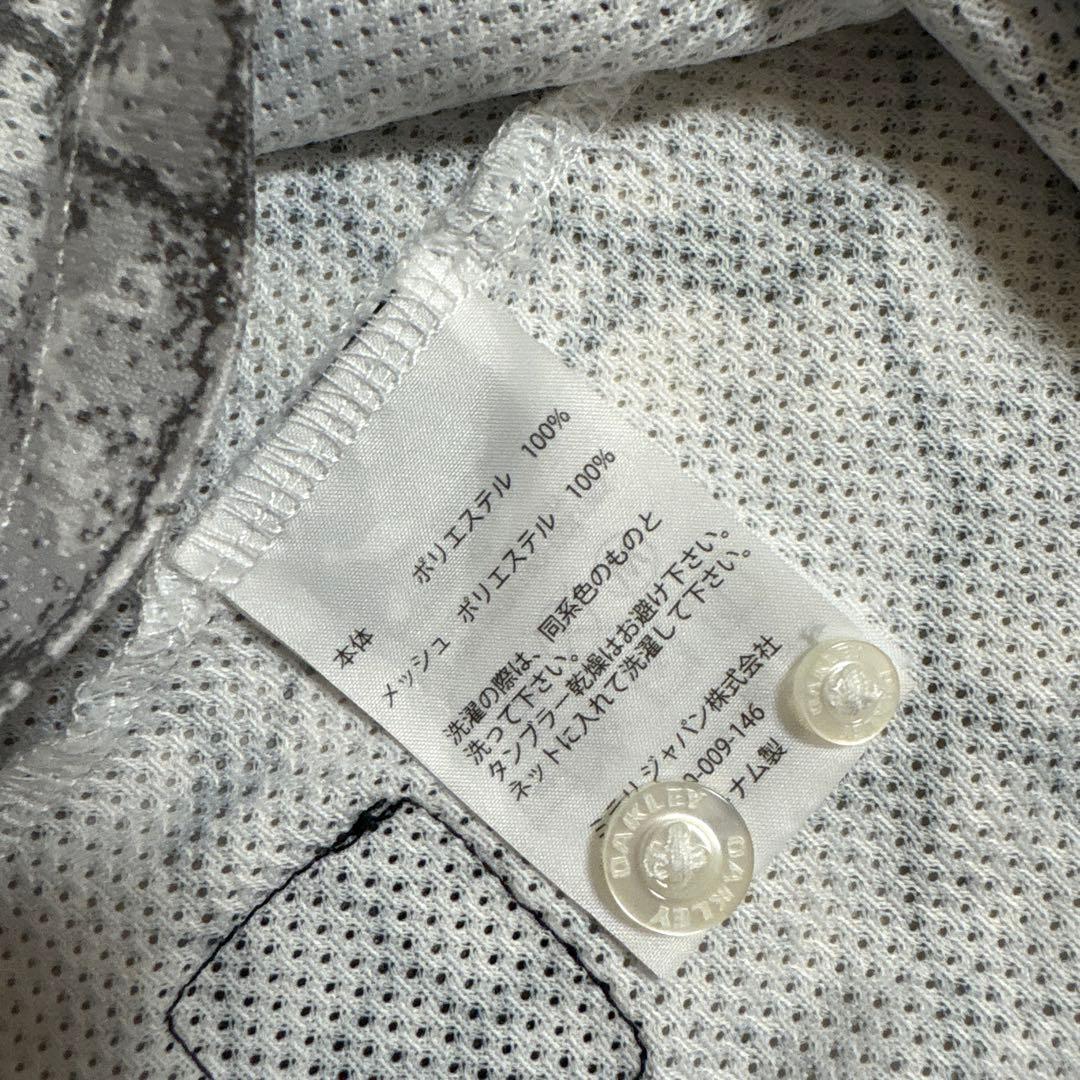 オークリー★カモフラ柄★薄手ストレッチ★ポロシャツ【メンズ サイズM】