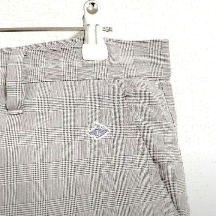 ♯235 PEARLY GATESパーリーゲイツ チェック柄パンツバックルゴルフ