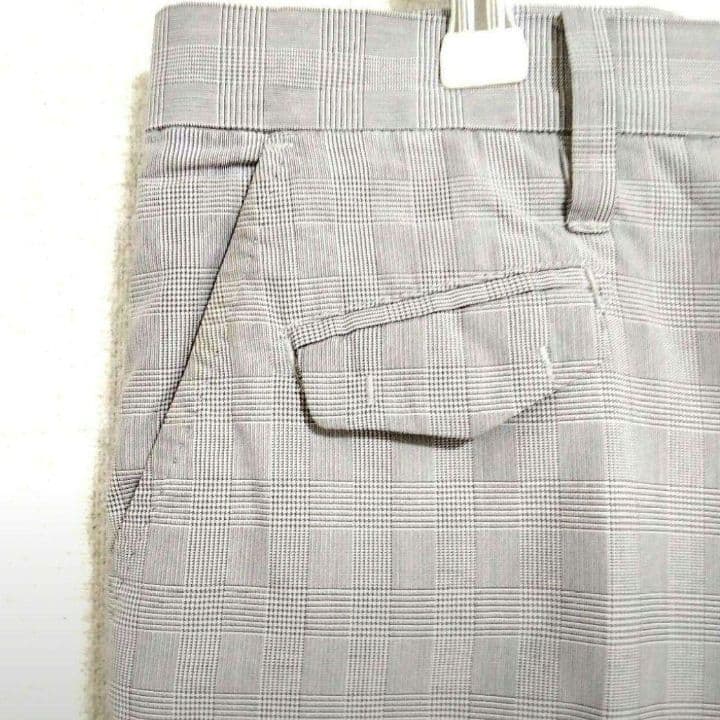 ♯235 PEARLY GATESパーリーゲイツ チェック柄パンツバックルゴルフ