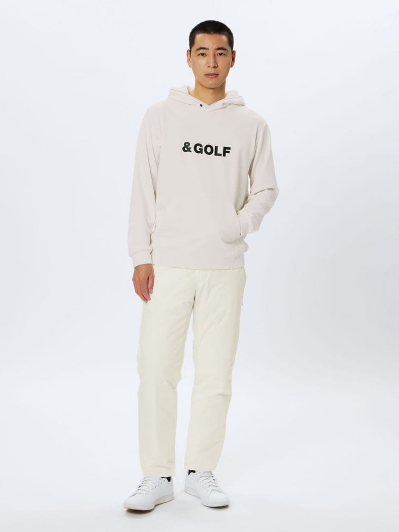and per se & GOLF バックグリッドフリース プルパーカ Lサイズ