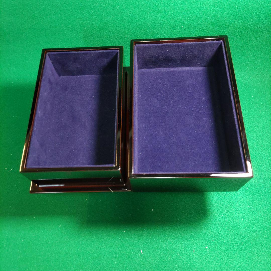 「蒔絵」漆器 文箱 漆黒