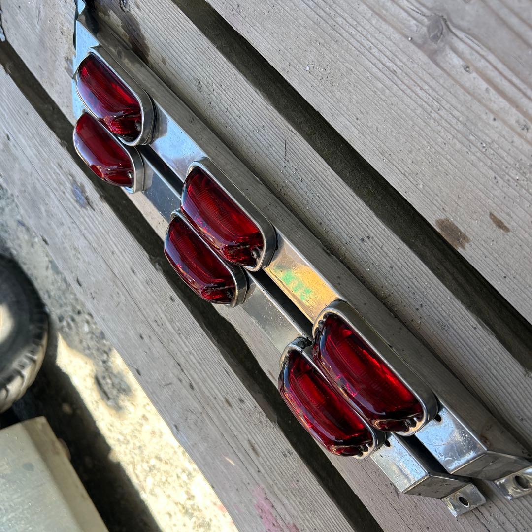 車幅灯　デコトラ　2個セット　黄色ガラス付き　LED球付き