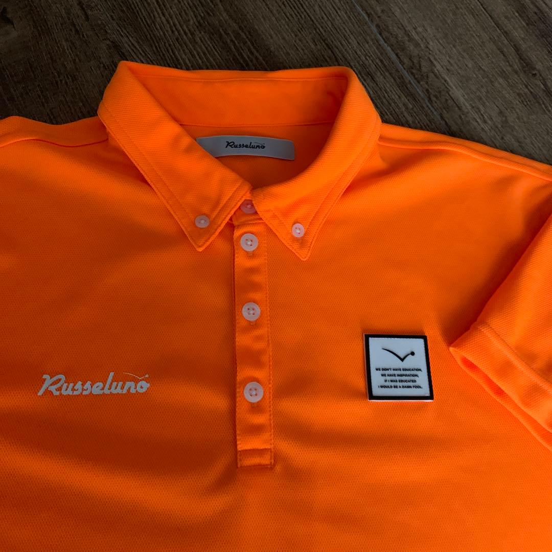Russeluno オレンジ ポロシャツ