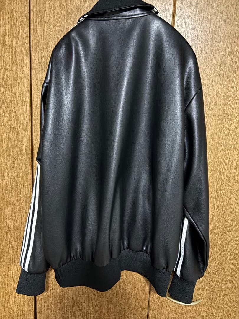 adidas ファイヤーバード トラックジャケット フェイクレザー 2XL