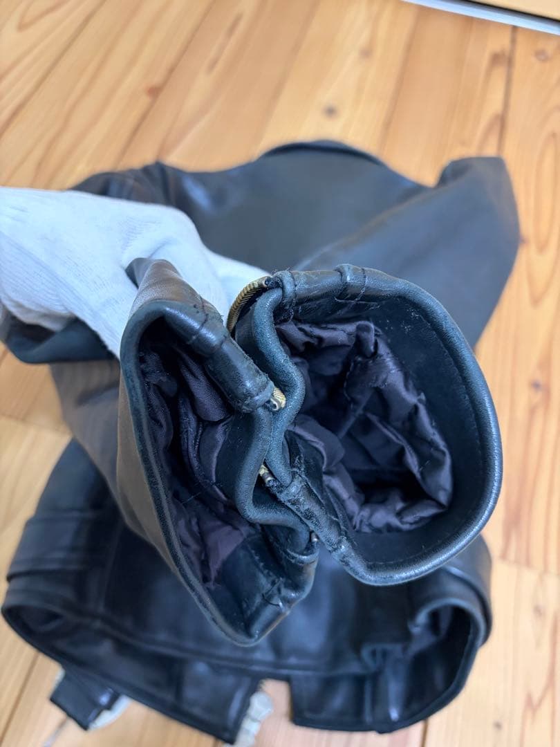 HARLEY DAVIDSON レザー ダブルライダースジャケットXSサイズ 黒