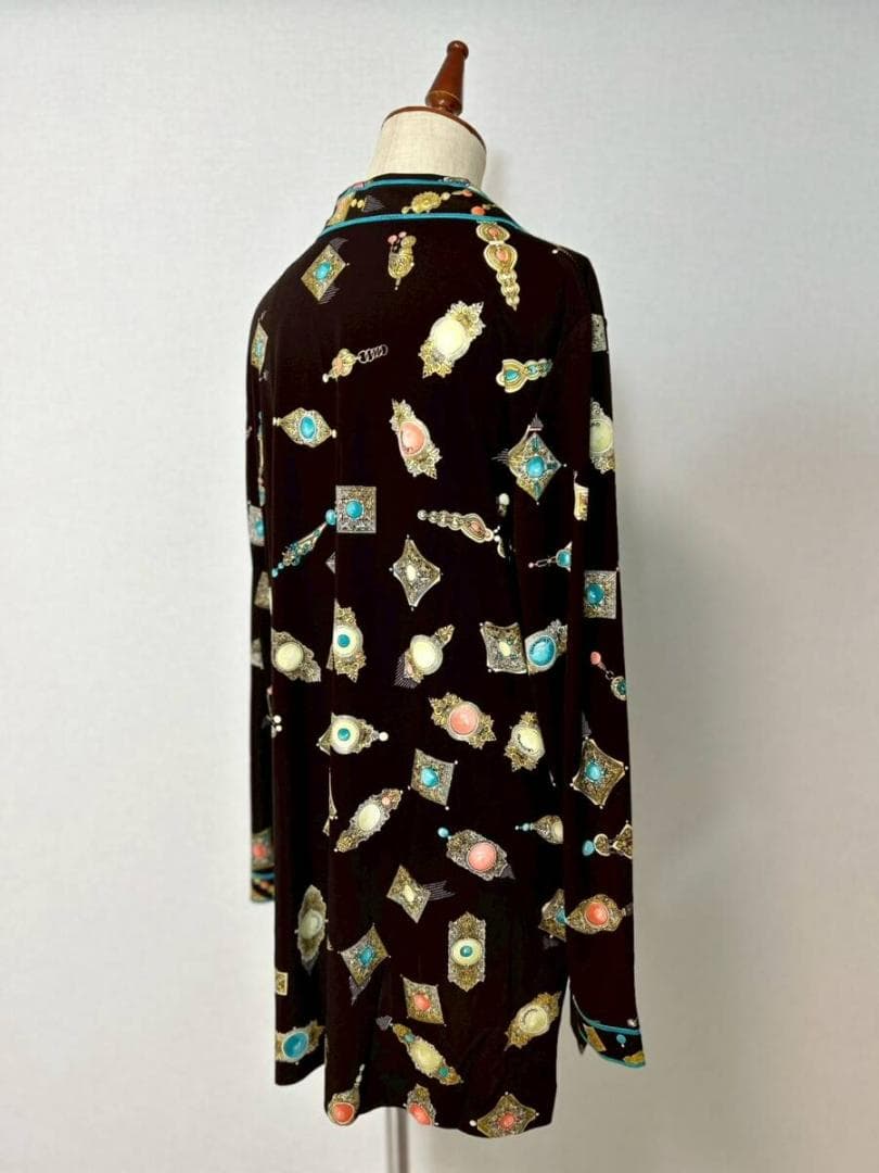 LEONARD 装飾的なプリント 長袖シャツ