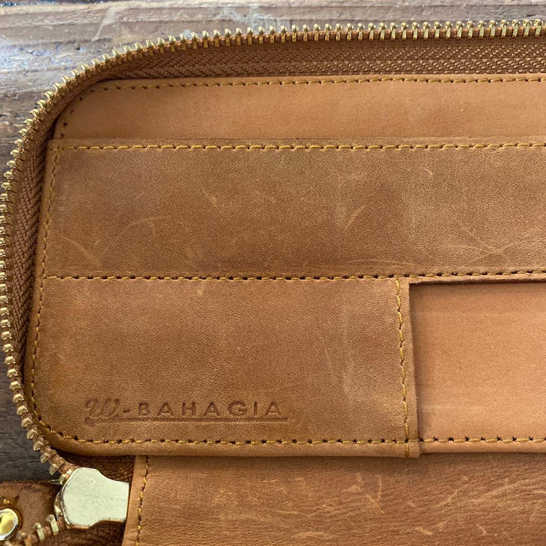 Bahagia&Craft レザー筆箱　ラウンドジップペンケース