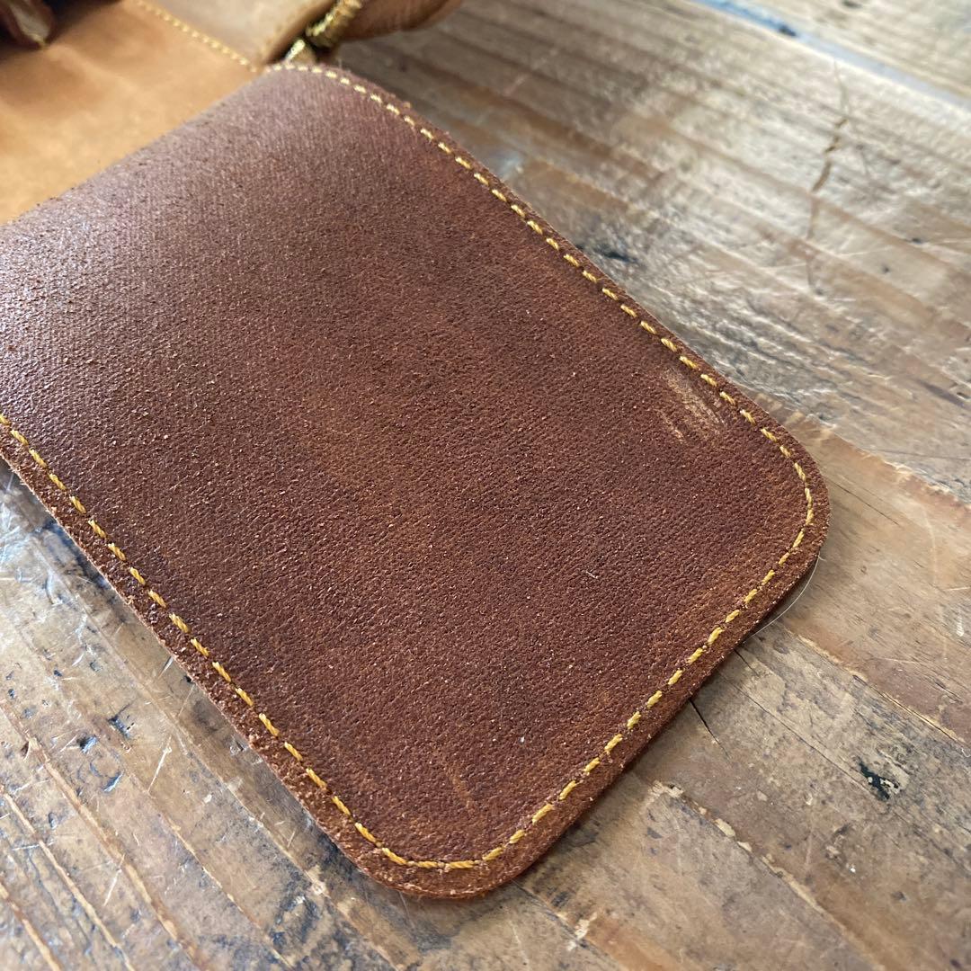 Bahagia&Craft レザー筆箱　ラウンドジップペンケース