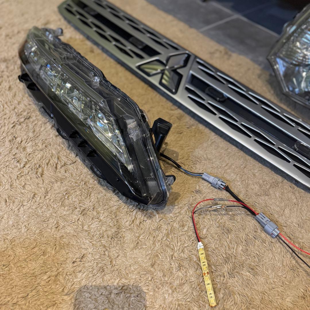 中期 デリカD5 （下グリル用）グリルマーカー　ACC分岐・スモール分岐ハーネス