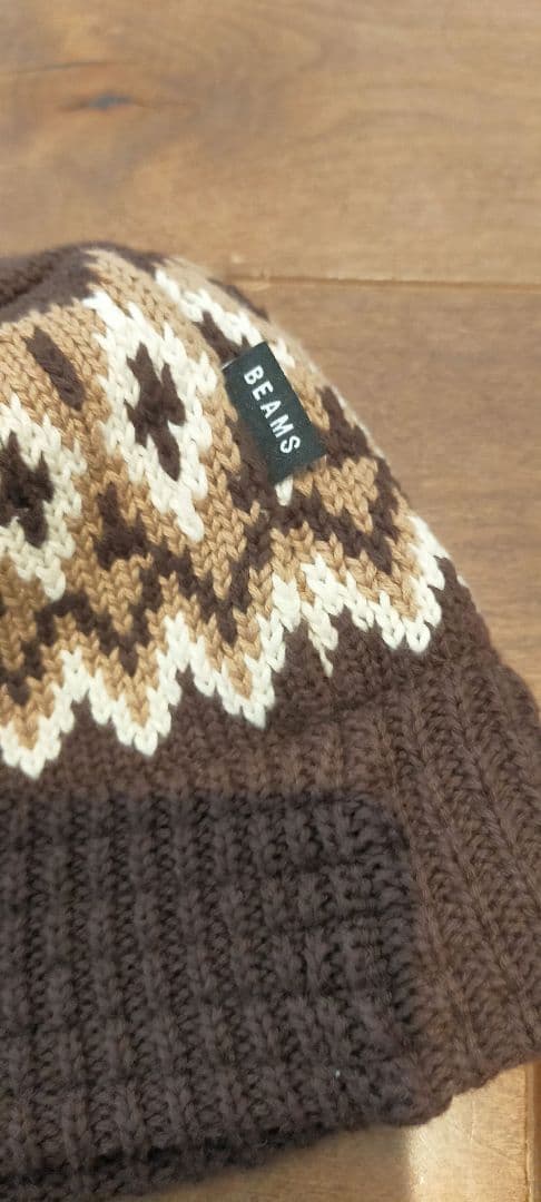 s*o様 BEAMS　ジャカードニットハット
